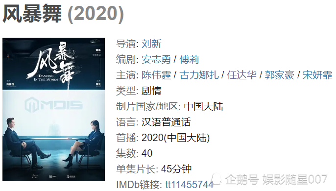 风暴舞|《风暴舞》2020开更，娜扎精英形象出镜，男主更是气宇不凡！