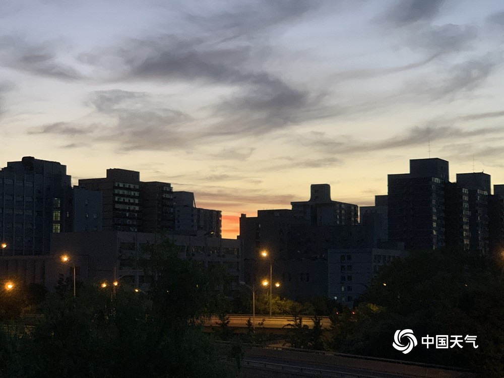 朝霞|红满天！北京今晨现绝美朝霞