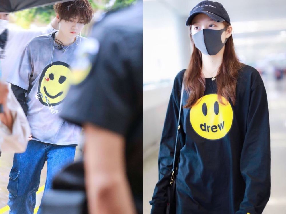 关晓彤|关晓彤又探班鹿晗，前后脚进酒店保持距离，穿情侣装超甜蜜