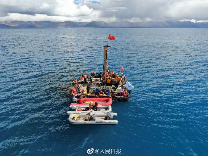 高原湖泊|我国成功钻取高原湖泊最长岩芯：获取岩芯长144.79米