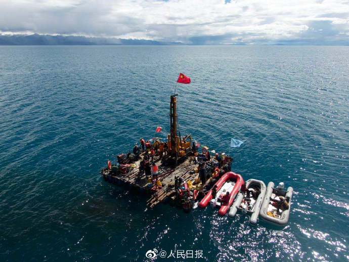 高原湖泊|我国成功钻取高原湖泊最长岩芯：获取岩芯长144.79米