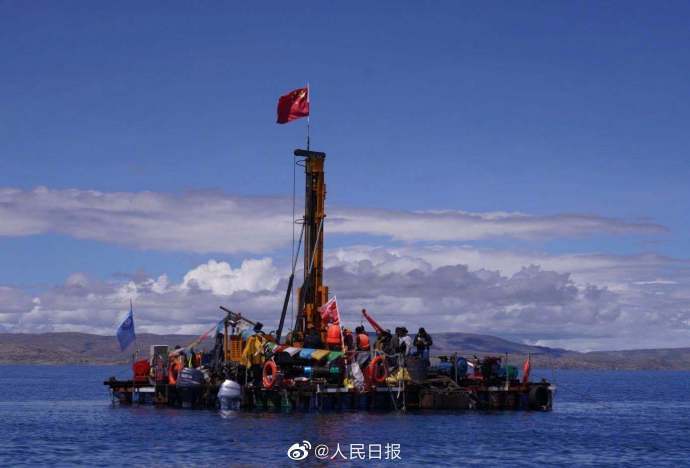 高原湖泊|我国成功钻取高原湖泊最长岩芯：获取岩芯长144.79米