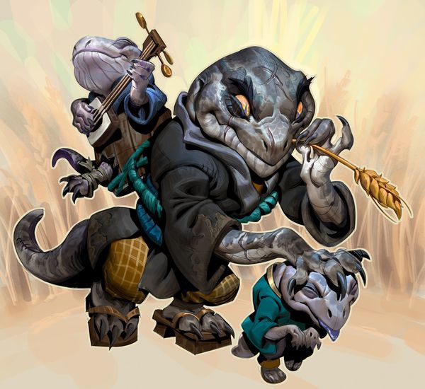 奇妙的蜥蜴拟人.