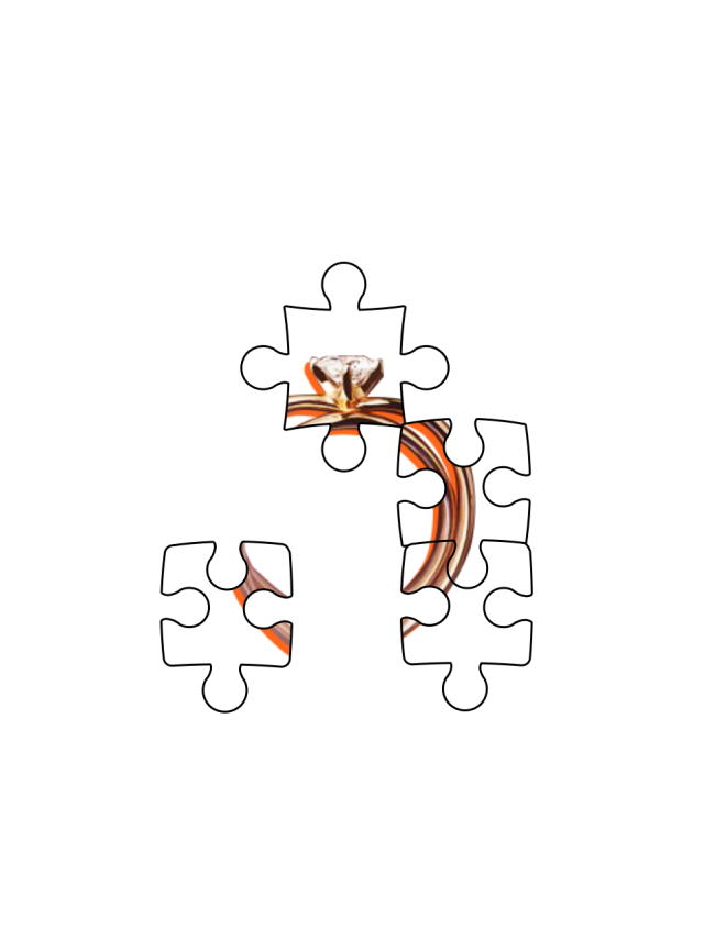 拼图讲究的就是完美契合,互补成形.游戏中完整的拼图是什么样的?