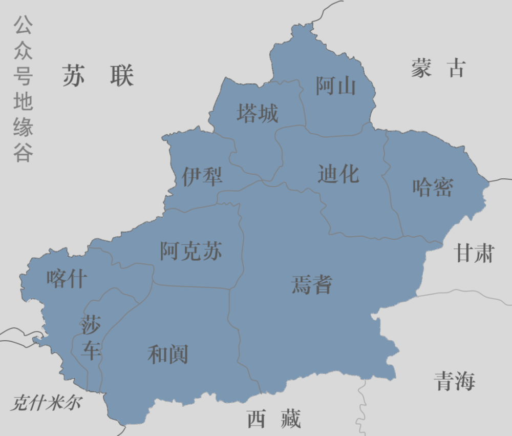 新疆行政区划很大也很复杂