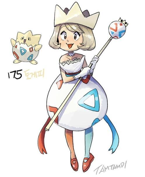 宝可梦全体娘化完毕呆河马居然瞬间变萝莉真是萌化了