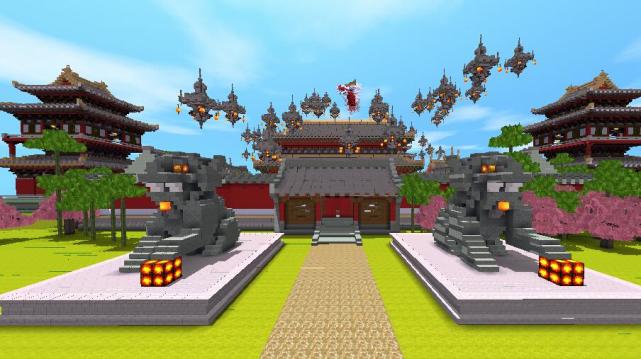 迷你世界:地图评测-龙魂散尽落茶阁,一起欣赏古风茶阁