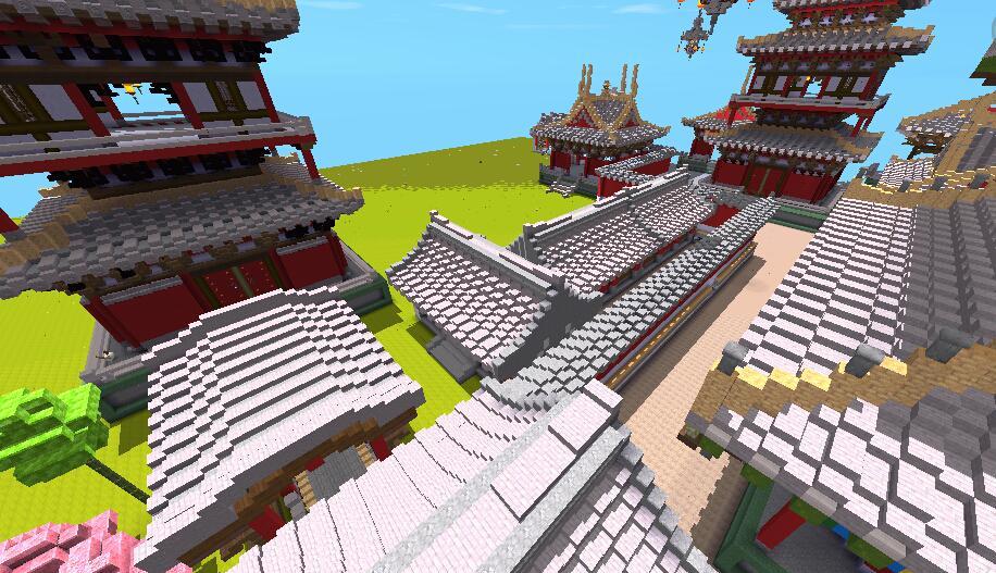 迷你世界:地图评测-龙魂散尽落茶阁,一起欣赏古风茶阁