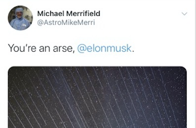 埃隆·马斯克|星链卫星把光污染带入夜空，天文学家对马斯克爆粗口了