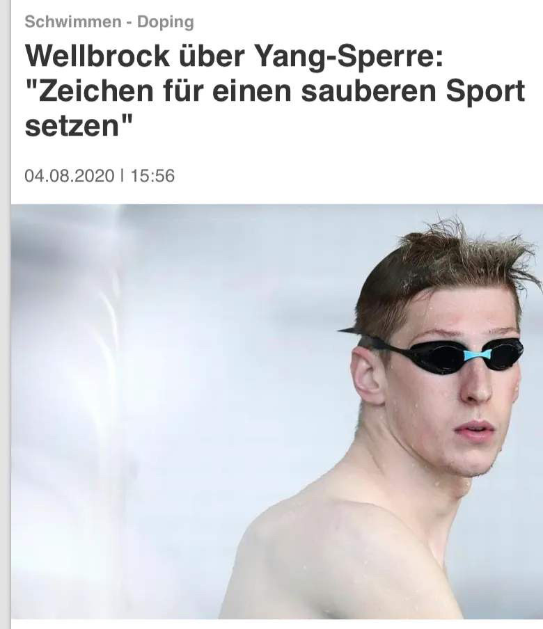 北京时间8月5日消息,德国游泳世界冠军弗洛里安·韦尔布鲁克在接受