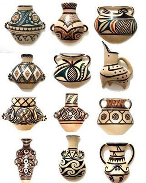 彩陶制品邮票上的彩陶彩陶是指在陶器的内,外壁上用含铁里较高的一种