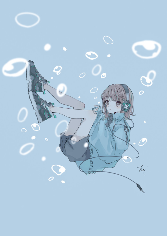 炎炎夏日,少女果味气泡水,画师 muto