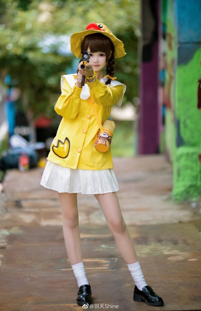 今晚吃鸡,大吉大利!和平精英小黄鸭cosplay