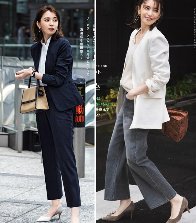 日本ol的9分穿搭法简约知性气质满分很适合小个子女生