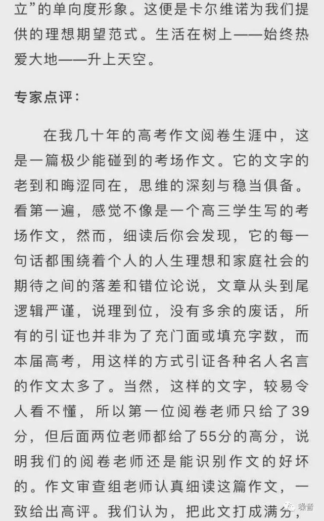 晦涩是种思想病 也说浙江高考满分作文 腾讯网