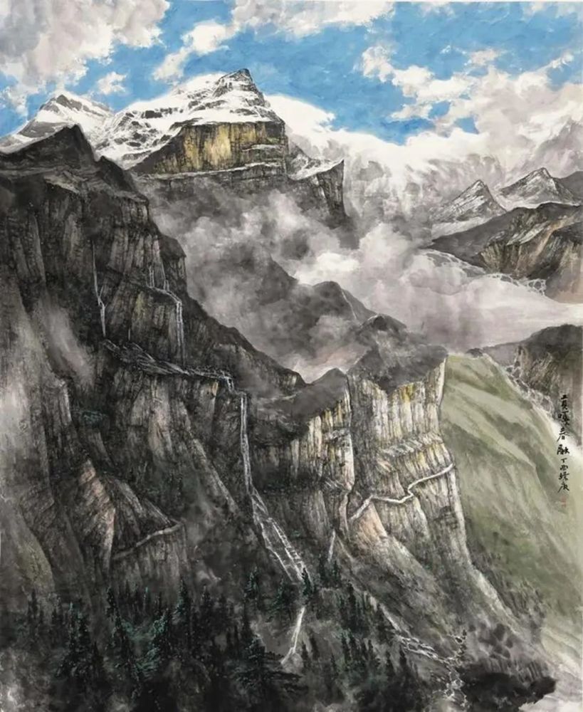 赵璟庚作品在笔端写尽苍茫气韵,酣畅淋漓的表达让人目不暇接,利用