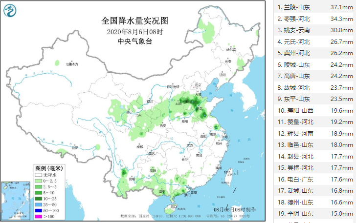 确定了 未来三天 暴雨高温两重天 8月6 8号 天气预报 腾讯新闻