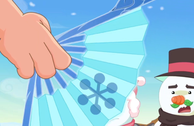 这是一把可以让人变成雪人的扇子,寒冰扇的威力就连