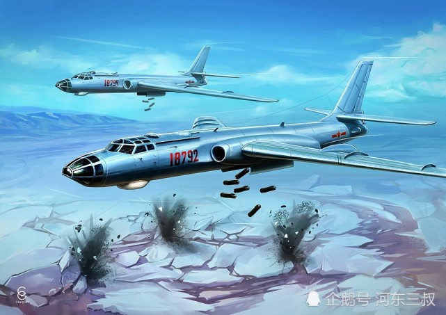 外挂36枚低阻航弹|轰-6|航空炸弹|炸弹|轰炸机|巡航导弹|战略轰炸机