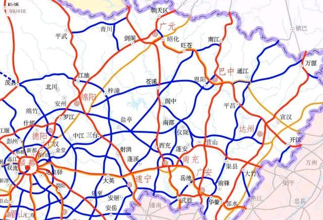 四川高速路網規劃,川東川南加密加密再加密|廣安|川東北|四川|川南|川