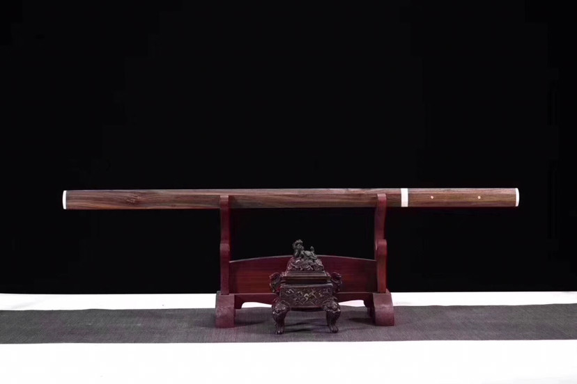 墨风|素装唐横刀-墨风2代，T10烧刃研磨灰工艺，黄檀木鞘