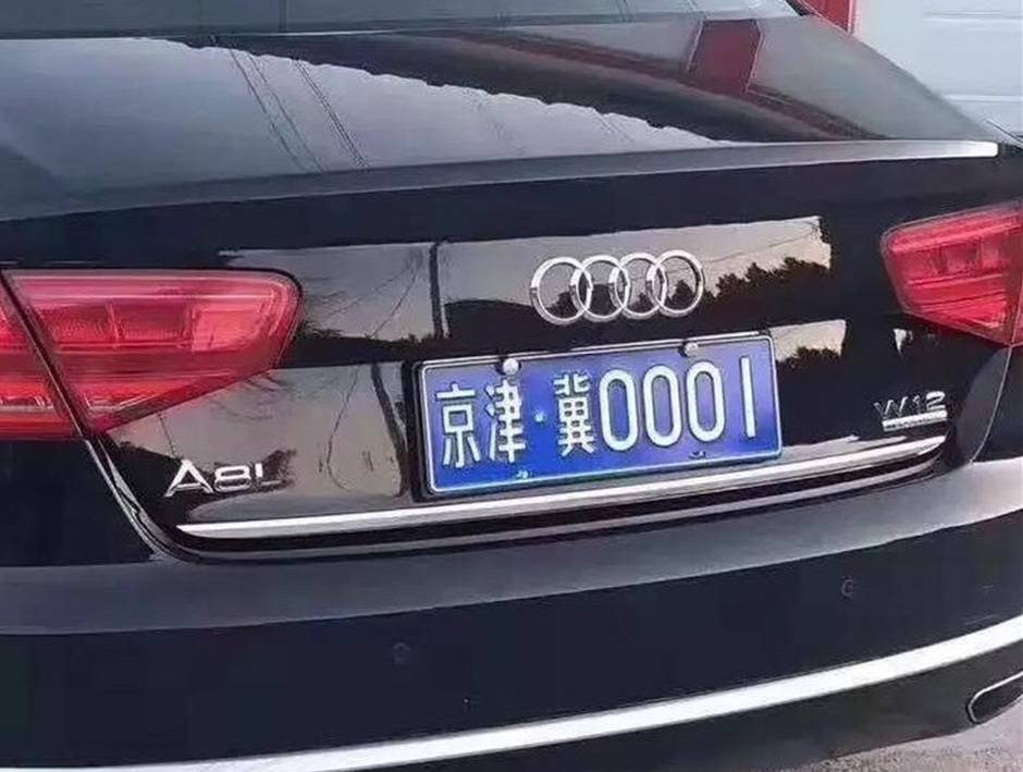 网友偶遇悬挂"京津冀0001"车牌的奥迪车,猜猜车主会是谁?