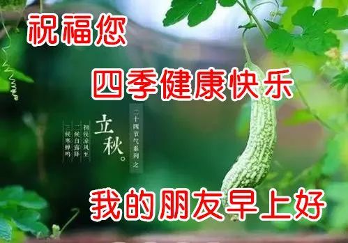 超级漂亮唯美的立秋气节问候语大全 立秋海报壁纸祝福图片 立秋群发
