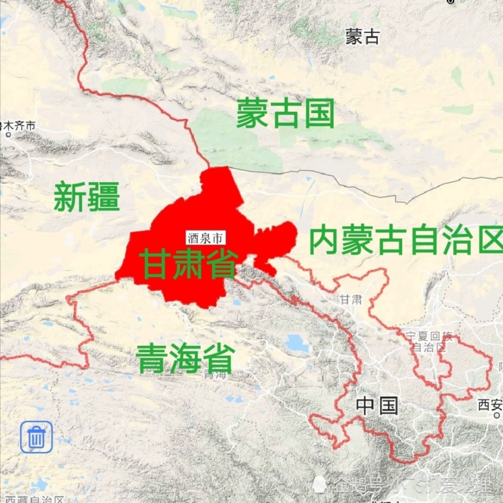 甘肃省酒泉市城区面积排名肃州区最大肃北县最小你知道吗