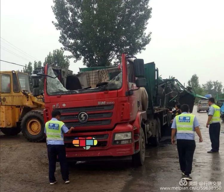 货车高3米多强过2 8米限高遭 灭顶之灾 所幸司机无恙 腾讯新闻