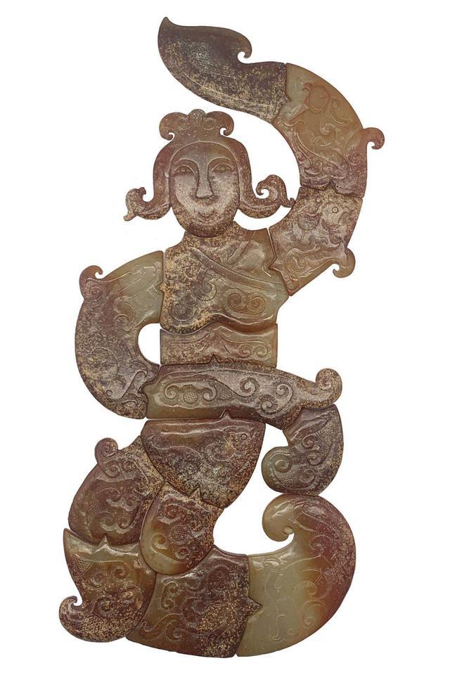 玉璜|世所罕见——仙女组合玉璜