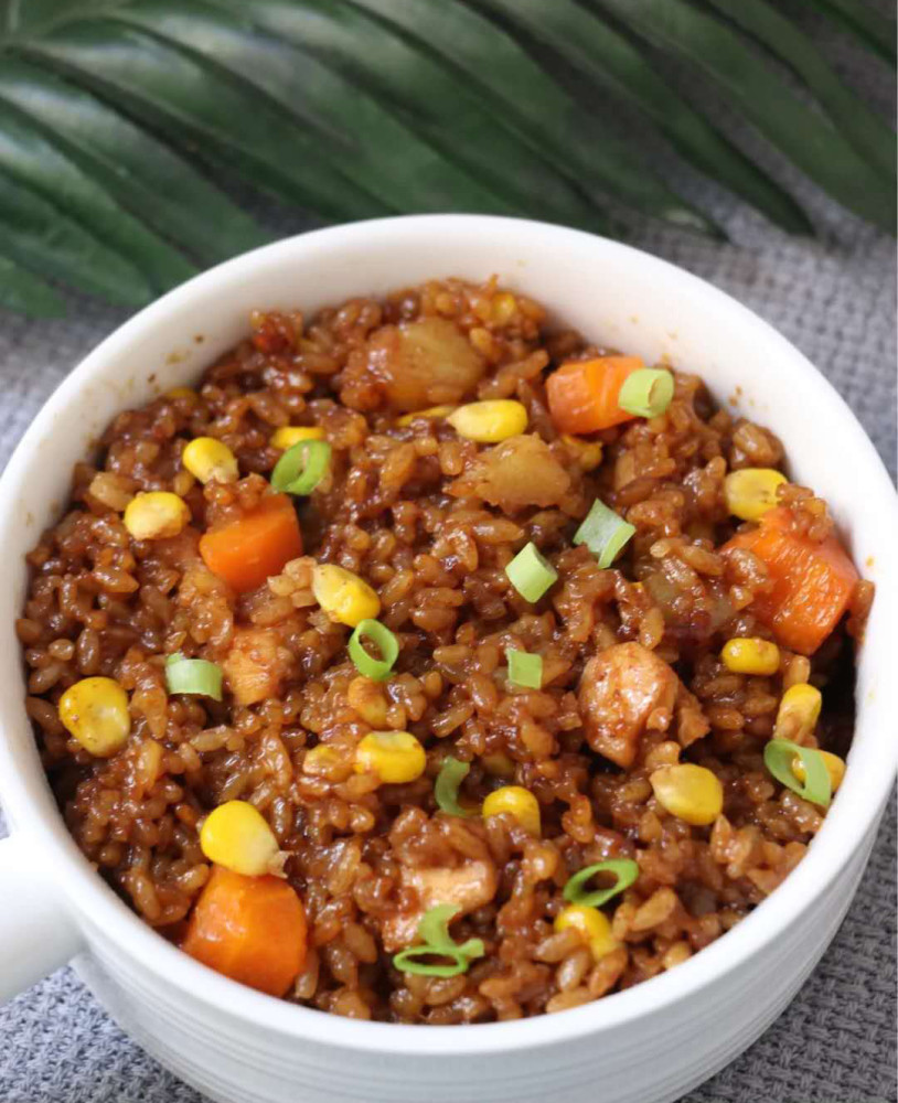 懒人焖饭超级好吃的鸡胸肉焖饭低油减脂版