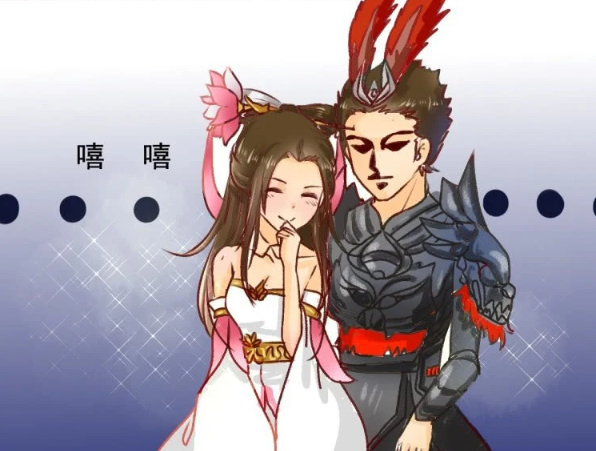 王者漫画貂蝉依偎在吕布哥的怀中一起回忆儿时的快乐时光可吕布笑不出