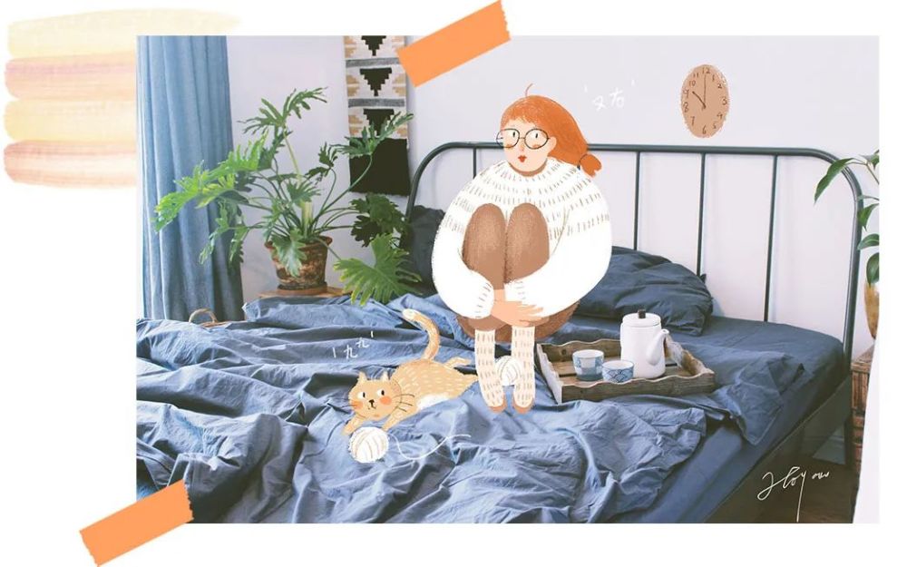插画师|用画吸猫？这个90后宝藏女孩的小日子过得太美了
