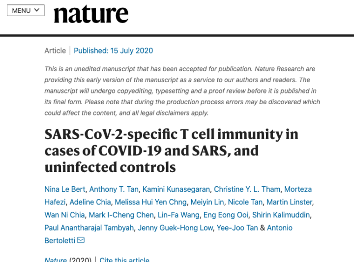 新冠病毒|Science最新研究发现：普通病毒性感冒能增加人体对新冠病毒的抵抗力