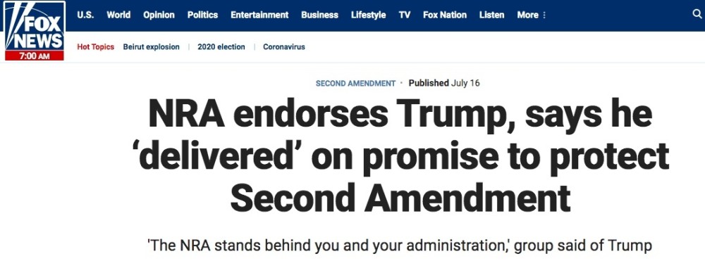 美国步枪协会|纽约总检察长要求解散全美步枪协会 特朗普“急了”