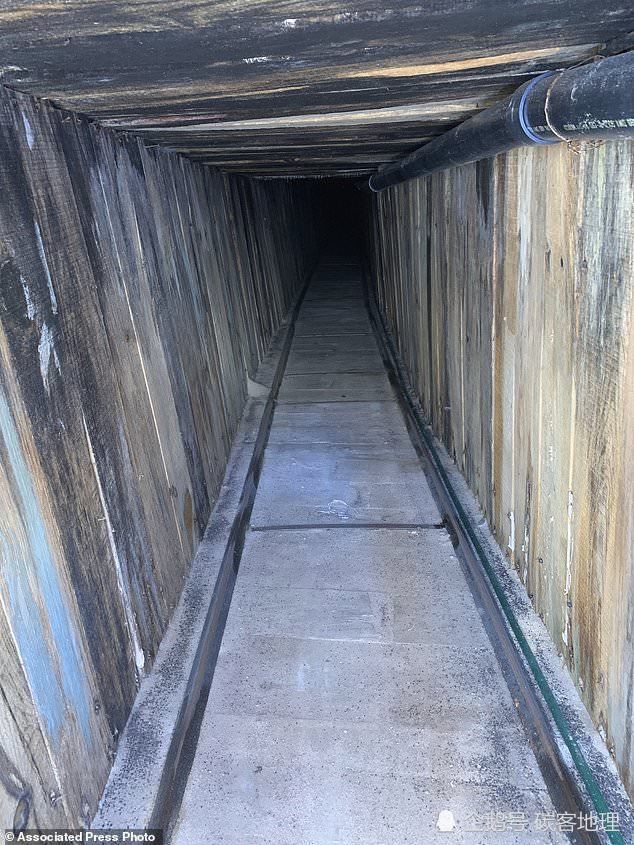 美国亚利桑那州|美墨边界发现“最高级隧道”：四壁木板，有水有电还有铁路