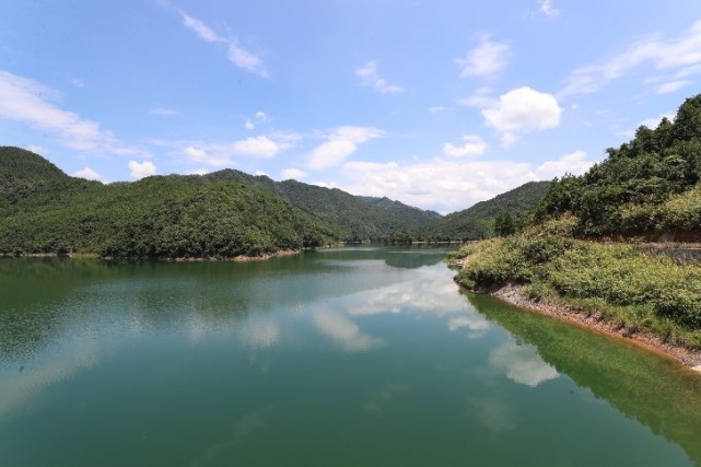 2020年8月4日摄于新田县金陵镇两江口水库.