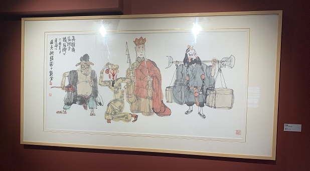 韩硕|韩硕作品展昨天开幕：在人物画里读历史典故