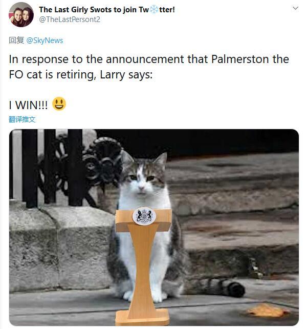 英国外交部|英国外交部首席捕鼠官Palmerston卸任退休