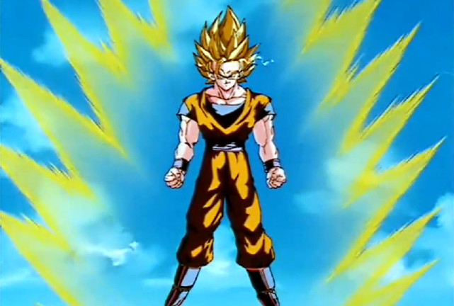 龙珠盘点悟空的超级赛亚人形态和神形态
