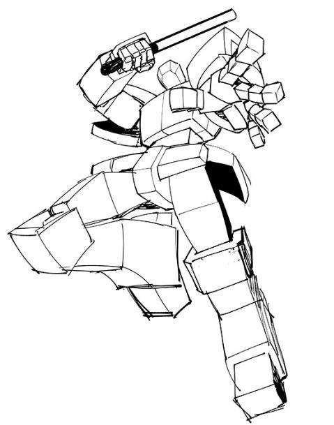 轻备学院:机器人画法教程,教你武装机器人怎么画?