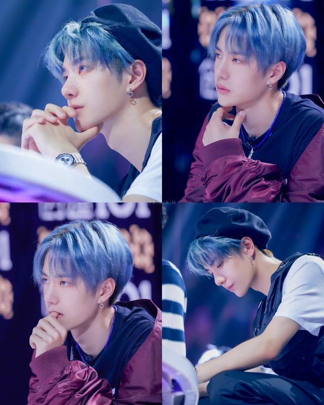 爱豆的夏日蓝发造型,王一博浪漫,易烊千玺港风十足,你pick谁?