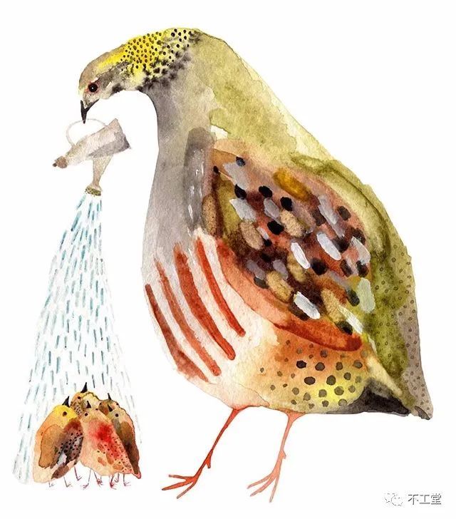 水彩画|风格朴拙却富有童趣的水彩画