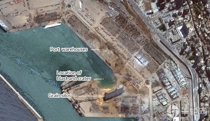 nasa|NASA公布了贝鲁特爆炸事件后的卫星照片，多图比对历劫前后