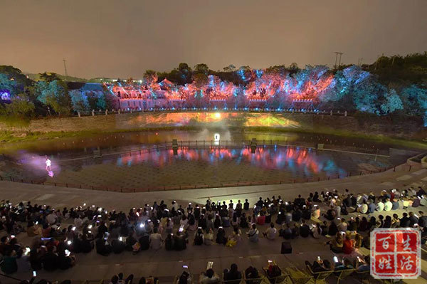 绚丽灯光秀活力亲子游成都金堂五凤古镇又有新玩法
