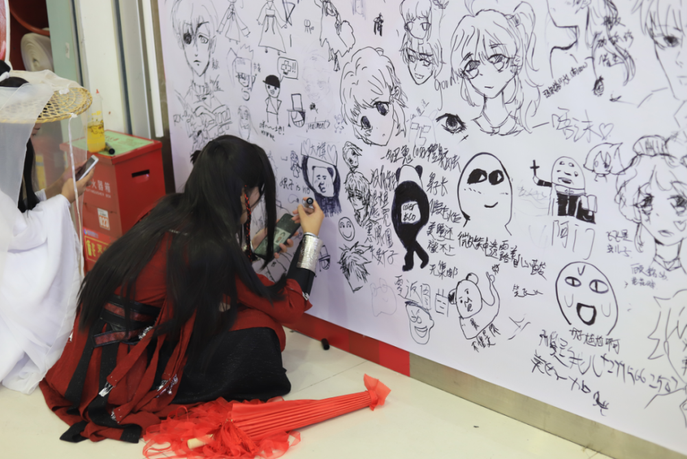 漫展涂鸦墙这是一个人才辈出的地方