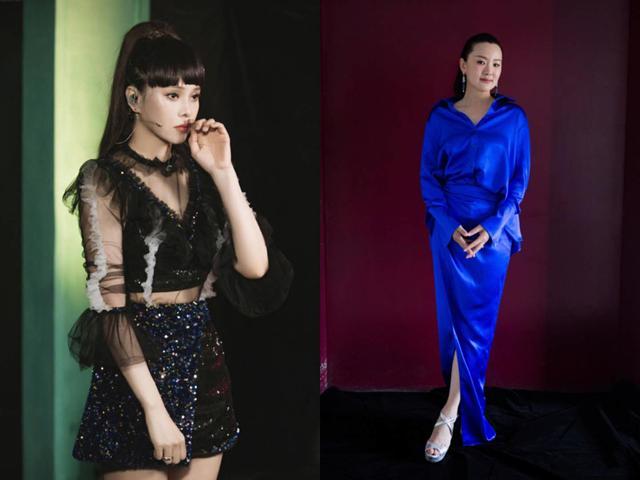 伊能静真美扎渐变双马尾同框小21岁张含韵穿少女短裙像同龄人