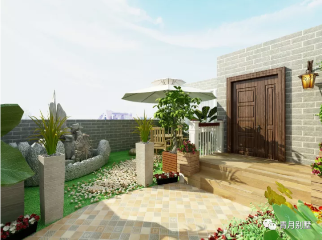 15×18米二层中式庭院,带车库大露台,享受阳光浪漫的日子