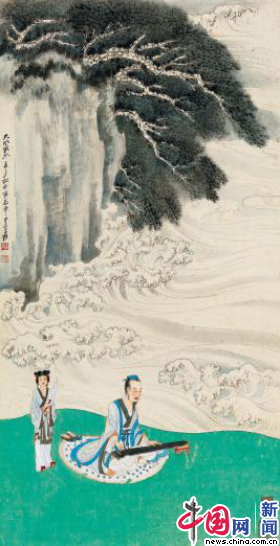 仙山楼阁|嘉德2020春拍即将启幕 张大千巨制《仙山楼阁》首次亮相