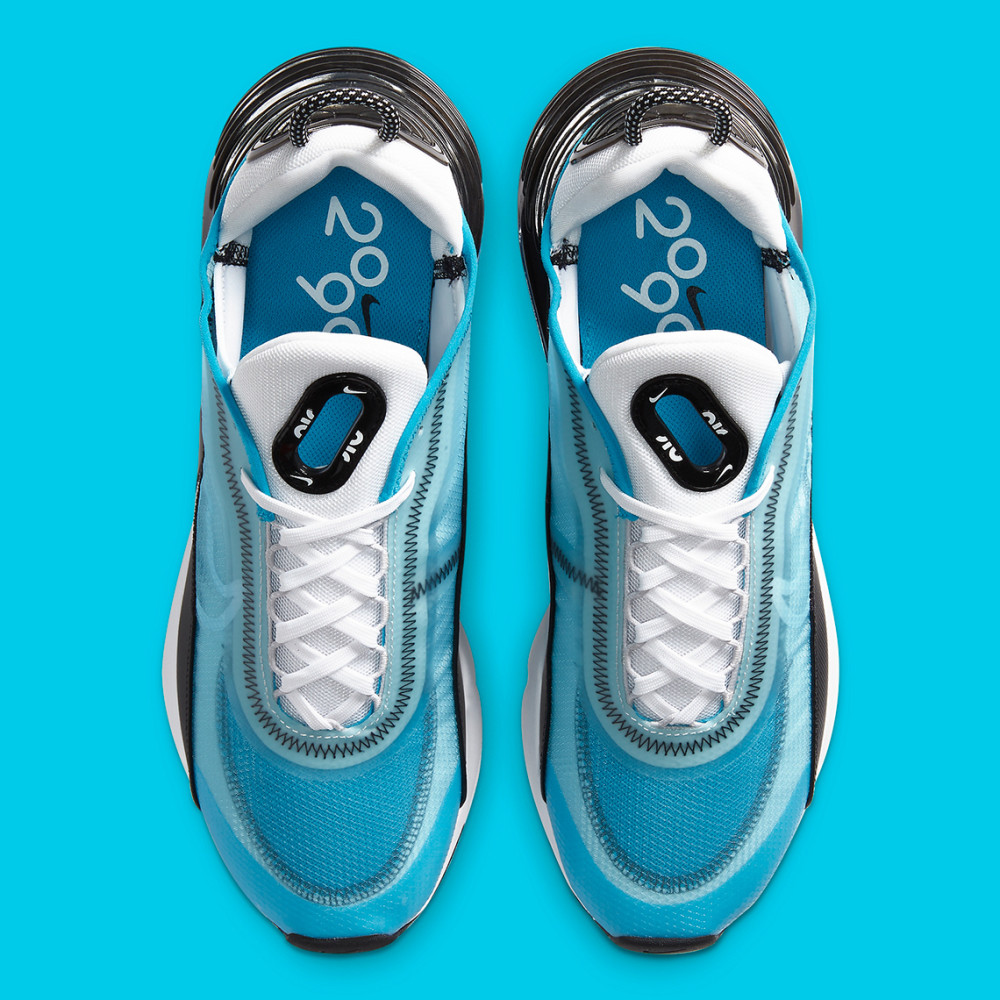 air max 2090激光蓝配色八月市售 现代风鞋款搭配清新蓝色_腾讯新闻